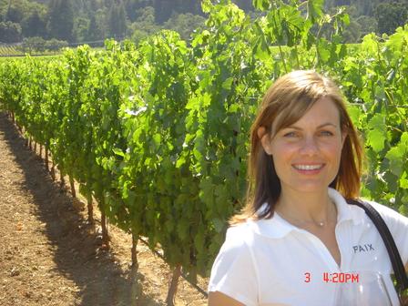 Brooke in the Vineyard at Ehlers Estate